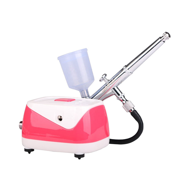 Sada airbrush s mini vzduchovým kompresorem airbrush pro make -up, malování na tělo